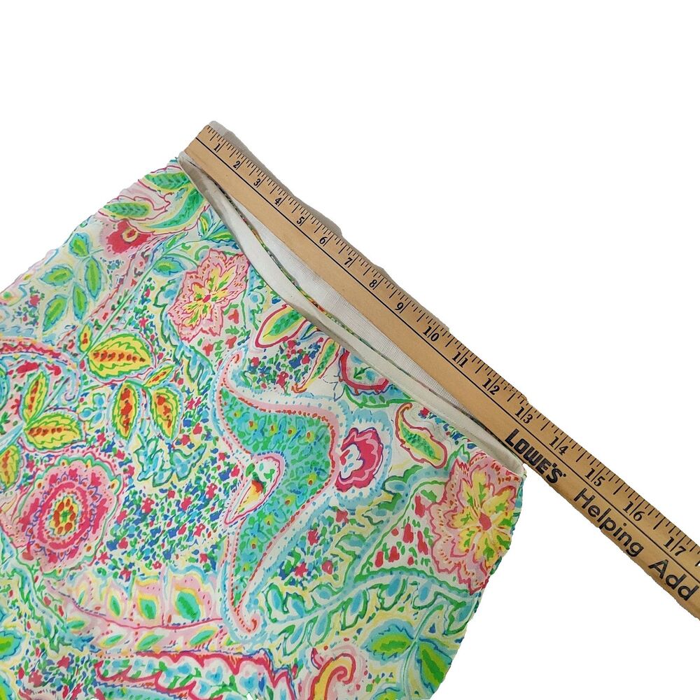 Y2K‎ Colorful Paisley Tiered Skirt American Living S Flouncy Floral Fairy Core - Picture 7 of 15